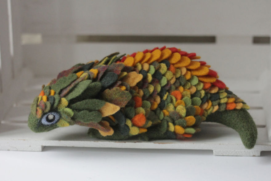 Felt Dragons By Russian Artist Alena Bobrova Felt Dragons By Russian Artist Alena Bobrova