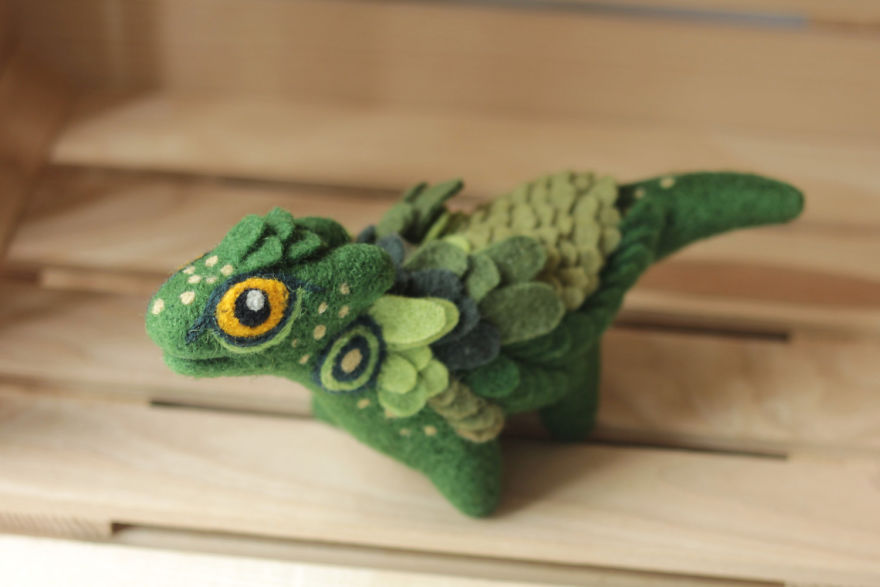 Felt Dragons By Russian Artist Alena Bobrova Felt Dragons By Russian Artist Alena Bobrova