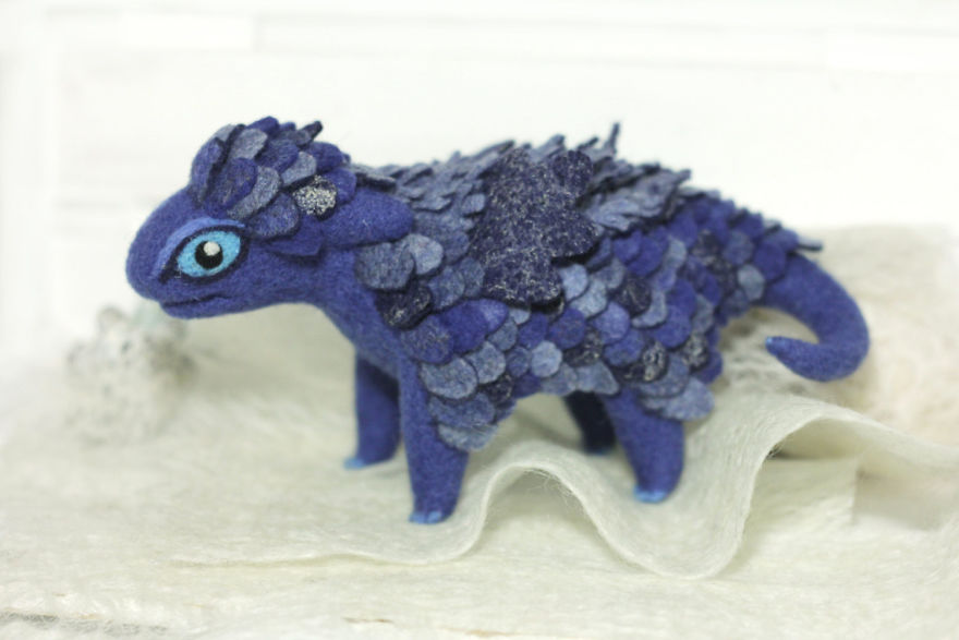 Felt Dragons By Russian Artist Alena Bobrova Felt Dragons By Russian Artist Alena Bobrova