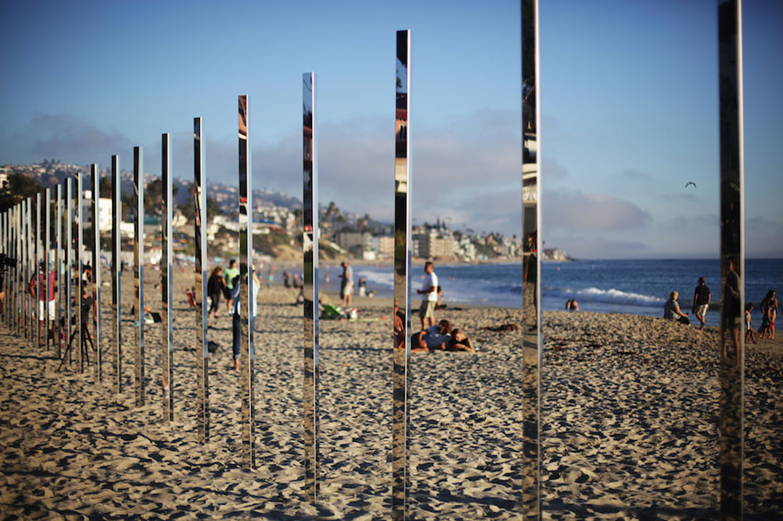 Quarter Mile Of Mirror Poles Reflect The Sunsets And The Changing Tides Quarter Mile Of Mirror Poles Reflect The Sunsets And The Changing Tides