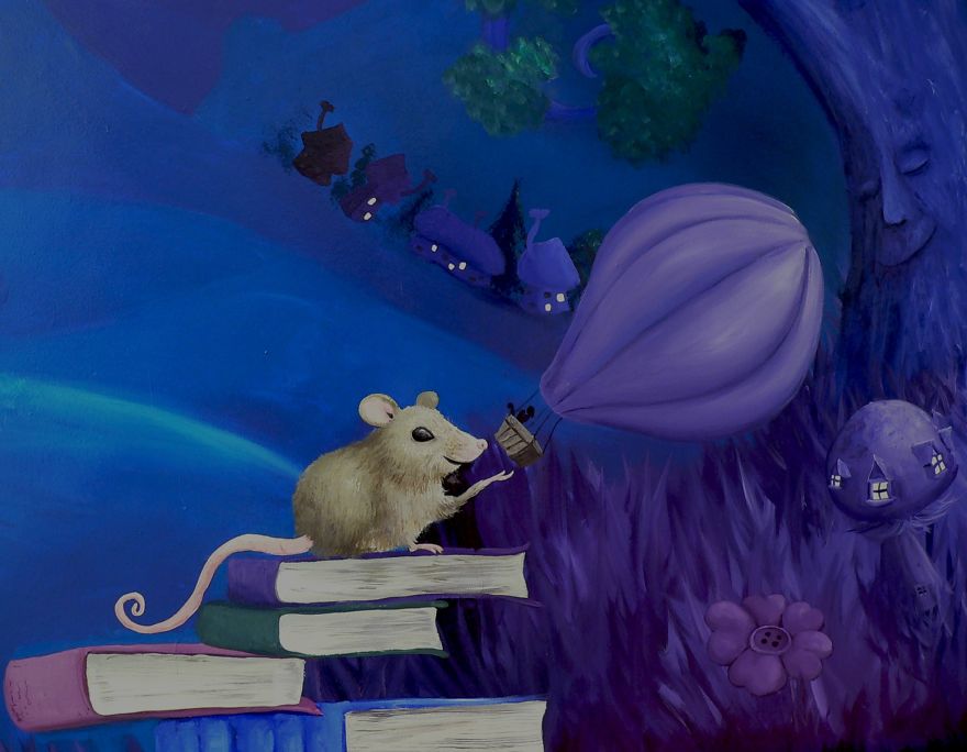 I Transformed An Alcove In The Library Into The Inside Of A Children’s Book I Transformed An Alcove In The Library Into The Inside Of A Children’s Book