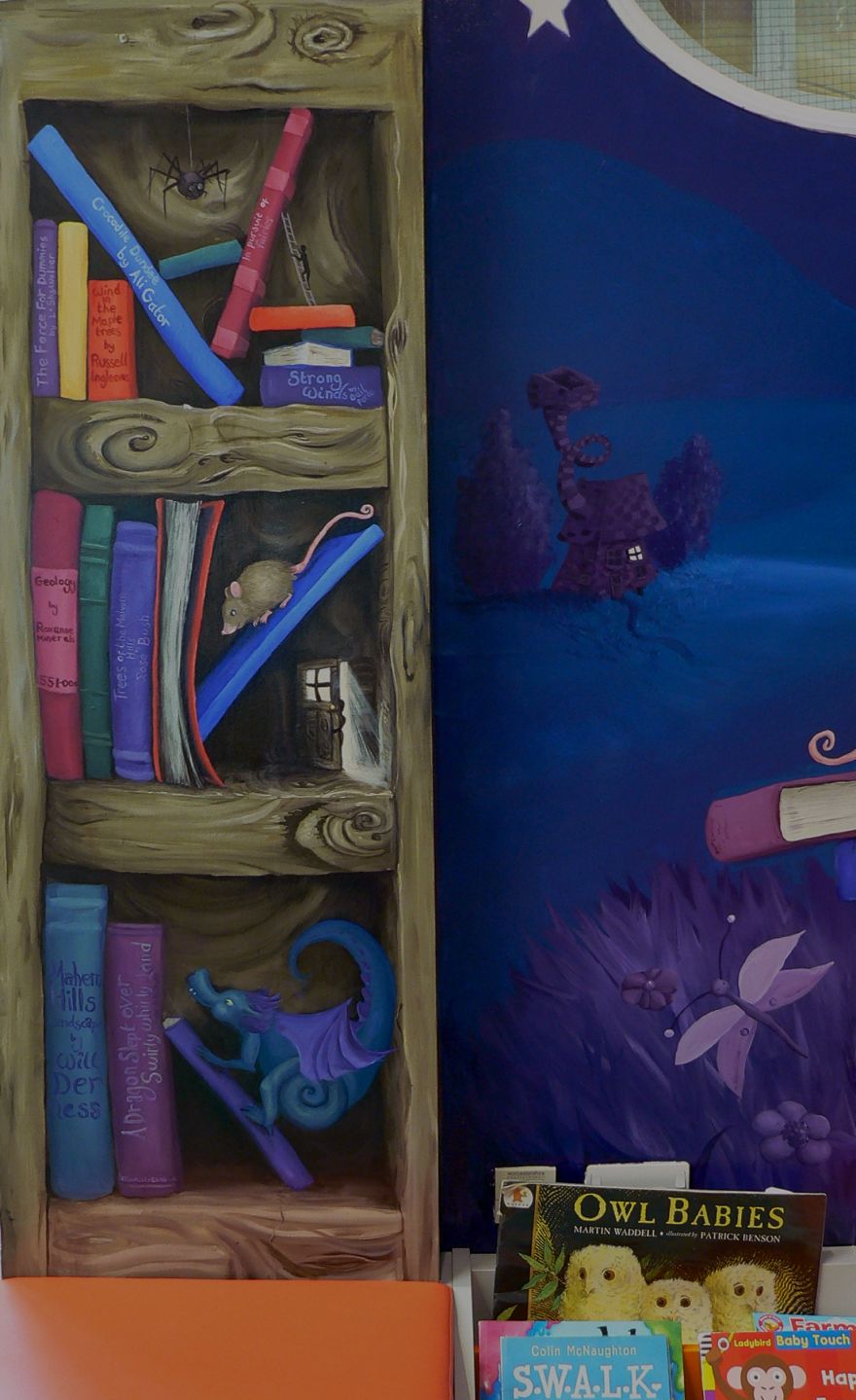 I Transformed An Alcove In The Library Into The Inside Of A Children’s Book I Transformed An Alcove In The Library Into The Inside Of A Children’s Book