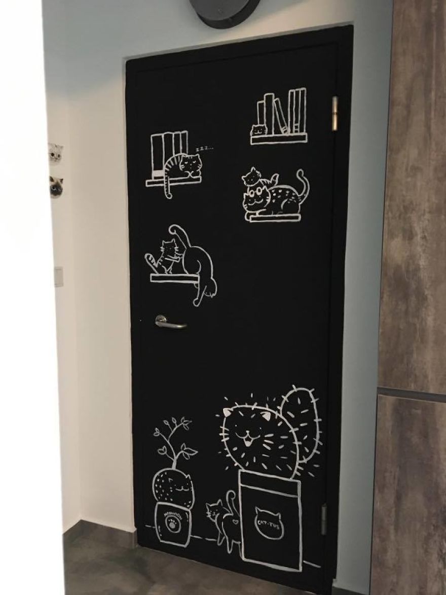 I Painted A Mountain Of Cats On A Blank Wall To Bring It To Life I Painted A Mountain Of Cats On A Blank Wall To Bring It To Life