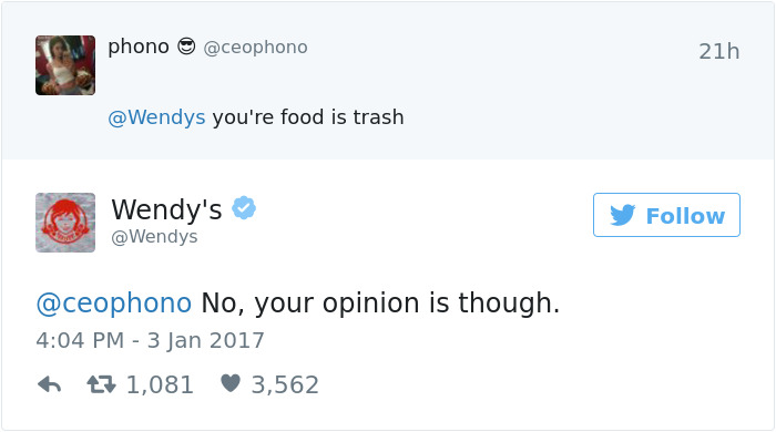 Wendy&#8217;s Is Roasting People On Twitter, And It&#8217;s Just Too Funny
