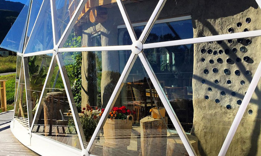 This Family Has Been Living In The Arctic Circle Since 2013 In A Self-Built House Under A Solar Geodesic Dome