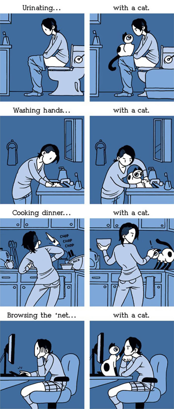 187 Hilarious Comics That Reveal The Reality Of Living With Cats