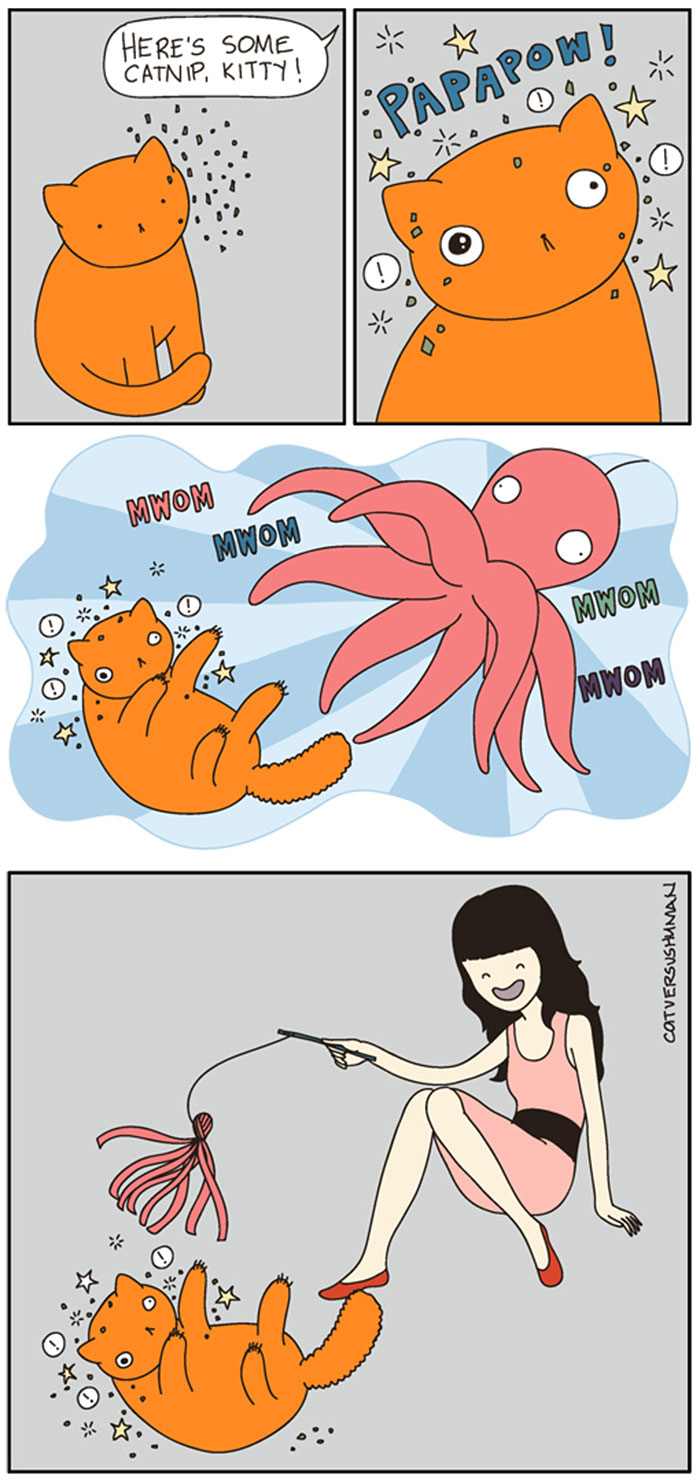 187 Hilarious Comics That Reveal The Reality Of Living With Cats