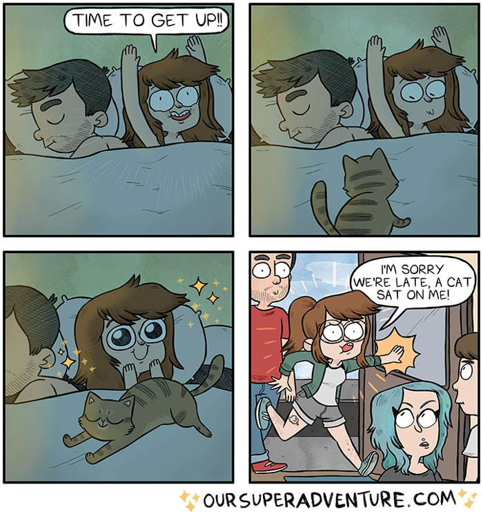 187 Hilarious Comics That Reveal The Reality Of Living With Cats