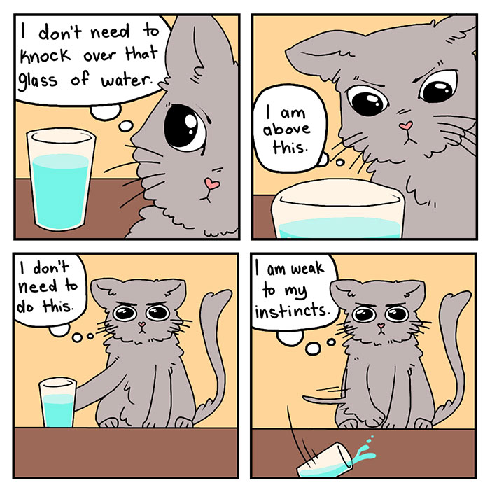 187 Hilarious Comics That Reveal The Reality Of Living With Cats