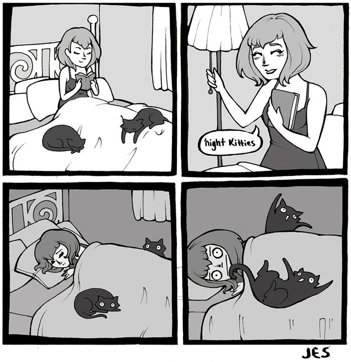 187 Hilarious Comics That Reveal The Reality Of Living With Cats