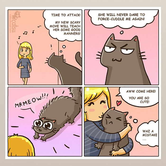 187 Hilarious Comics That Reveal The Reality Of Living With Cats