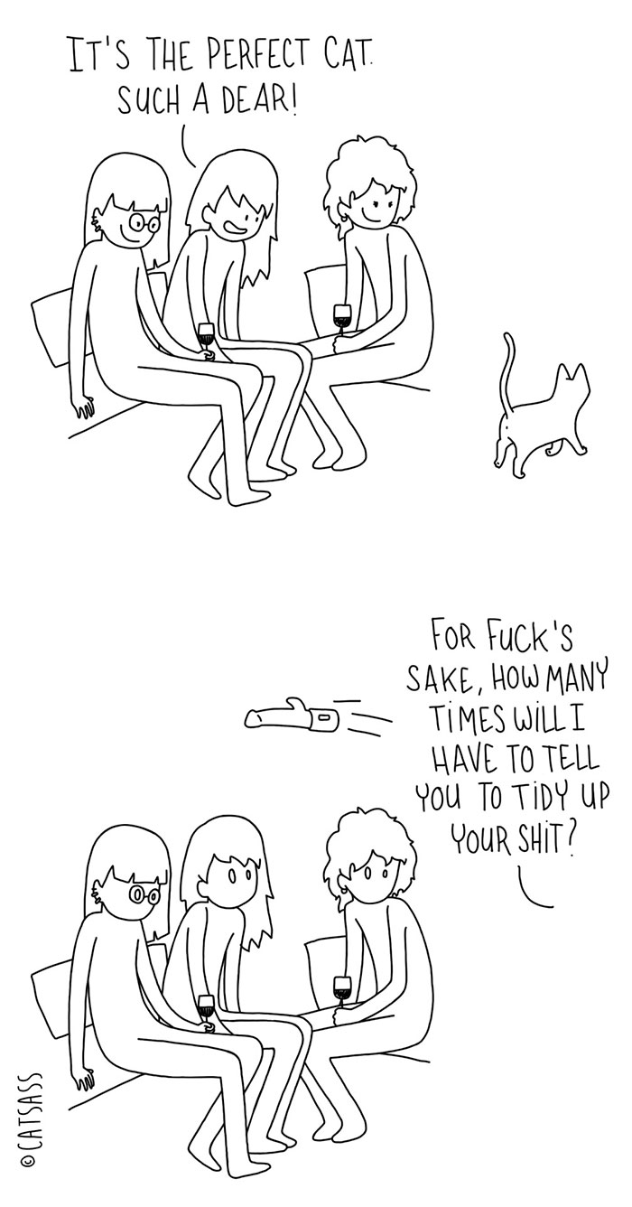 187 Hilarious Comics That Reveal The Reality Of Living With Cats