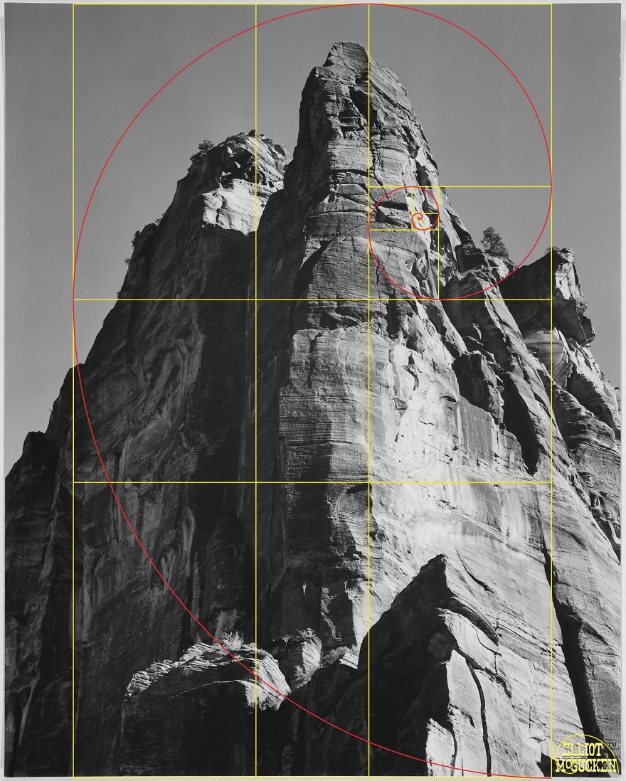 What Happens When You Draw The Golden Ratio On Ansel Adams&#8217; Photos