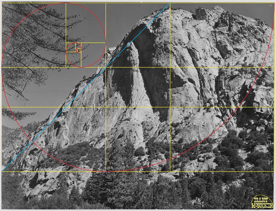 What Happens When You Draw The Golden Ratio On Ansel Adams&#8217; Photos