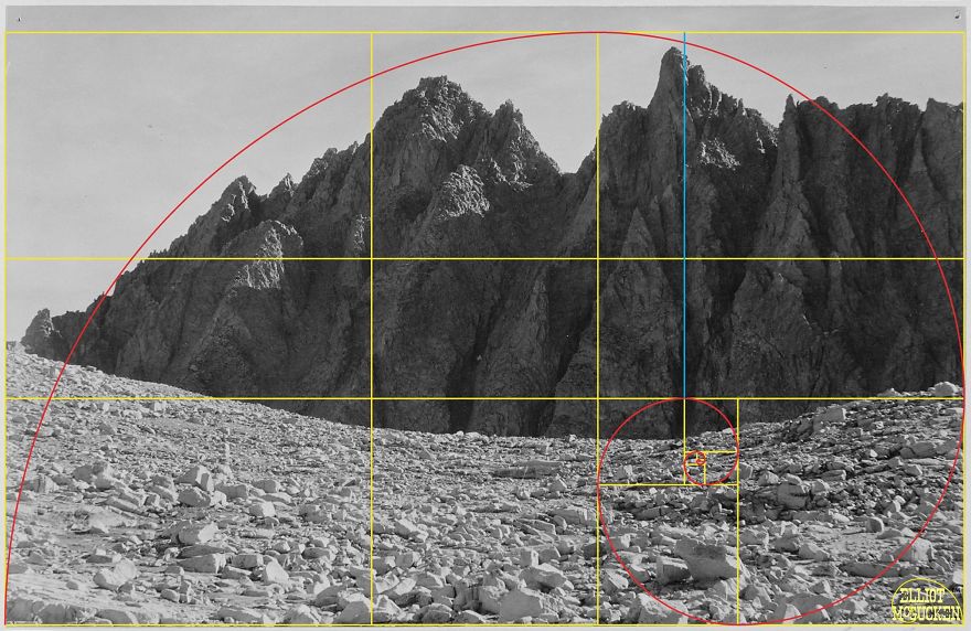 What Happens When You Draw The Golden Ratio On Ansel Adams&#8217; Photos