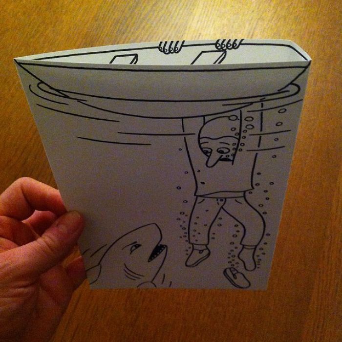 Illustrator Uses Clever 3D Tricks To Bring His Cartoons To Life Illustrator Uses Clever 3D Tricks To Bring His Cartoons To Life