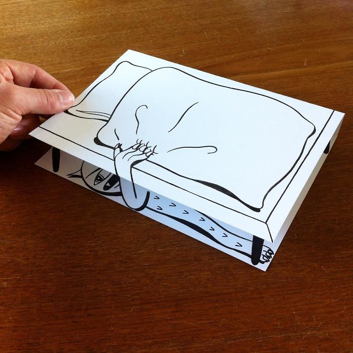 Illustrator Uses Clever 3D Tricks To Bring His Cartoons To Life Illustrator Uses Clever 3D Tricks To Bring His Cartoons To Life
