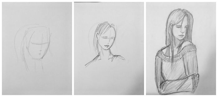 Speed Drawing Challenge Asks Artists To Sketch In 10 Mins, 1 Min, And 10 Secs