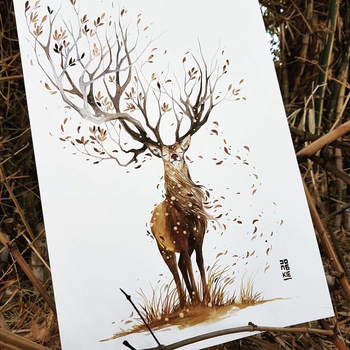 I Create Animal Spirits Through Watercolor I Create Animal Spirits Through Watercolor