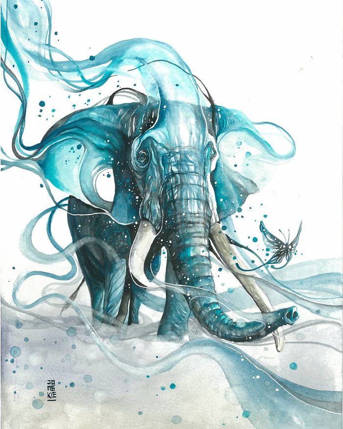 I Create Animal Spirits Through Watercolor I Create Animal Spirits Through Watercolor