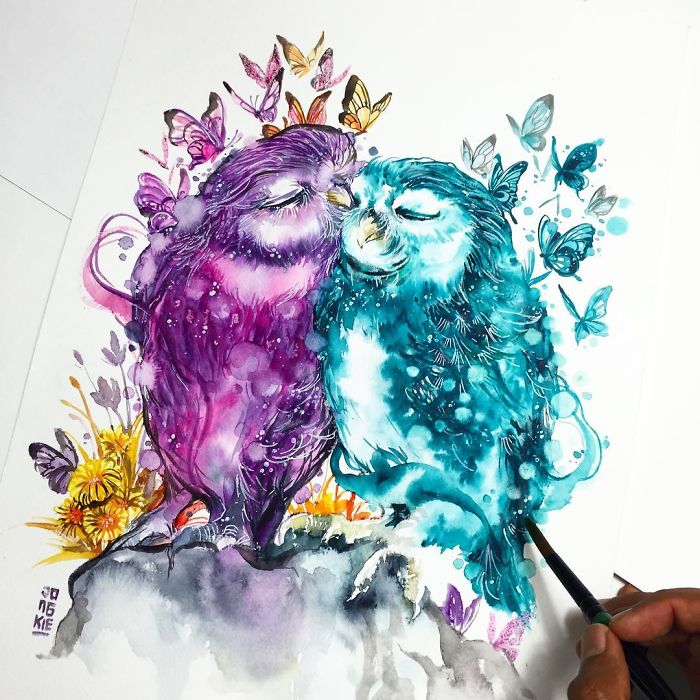 I Create Animal Spirits Through Watercolor I Create Animal Spirits Through Watercolor