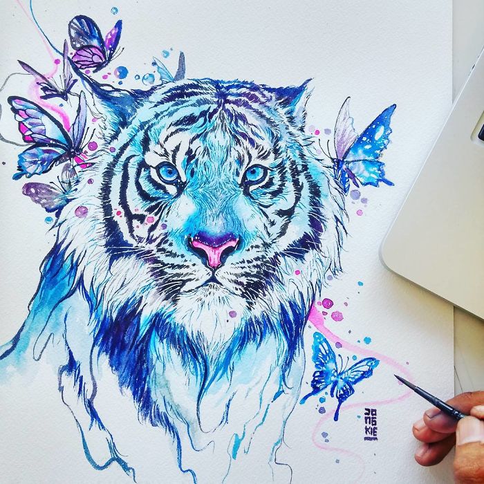 I Create Animal Spirits Through Watercolor I Create Animal Spirits Through Watercolor