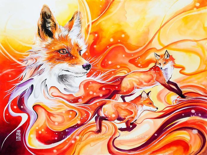 I Create Animal Spirits Through Watercolor I Create Animal Spirits Through Watercolor