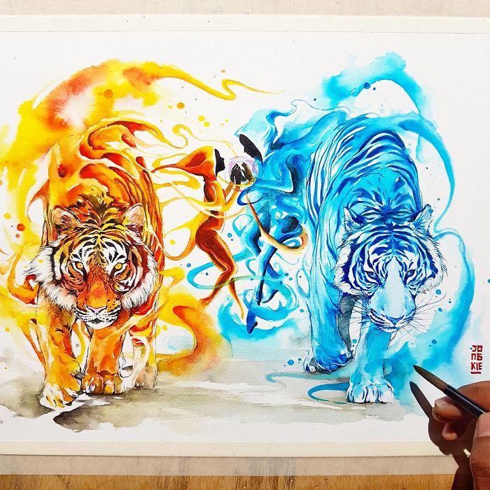 I Create Animal Spirits Through Watercolor I Create Animal Spirits Through Watercolor