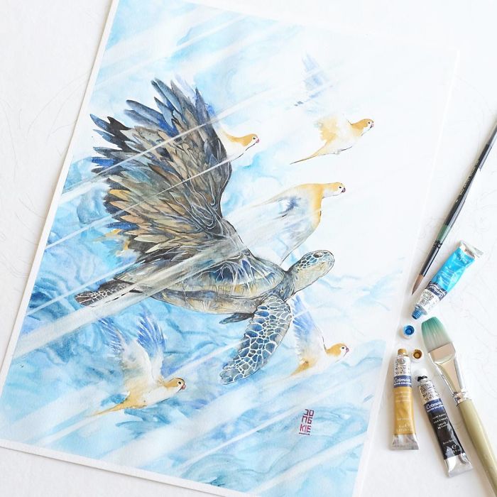 I Create Animal Spirits Through Watercolor I Create Animal Spirits Through Watercolor