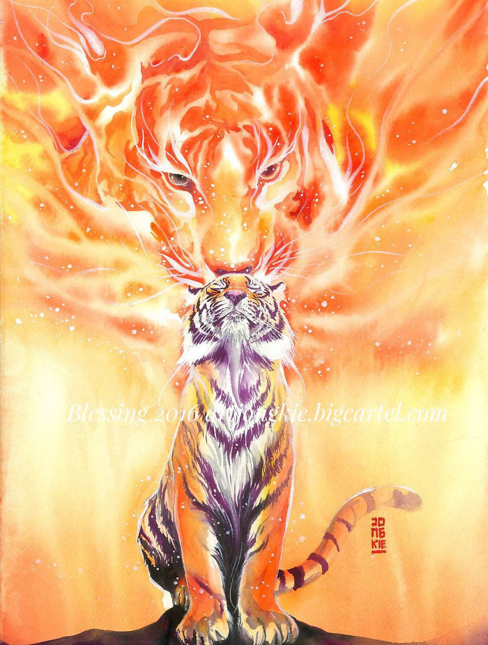 I Create Animal Spirits Through Watercolor I Create Animal Spirits Through Watercolor