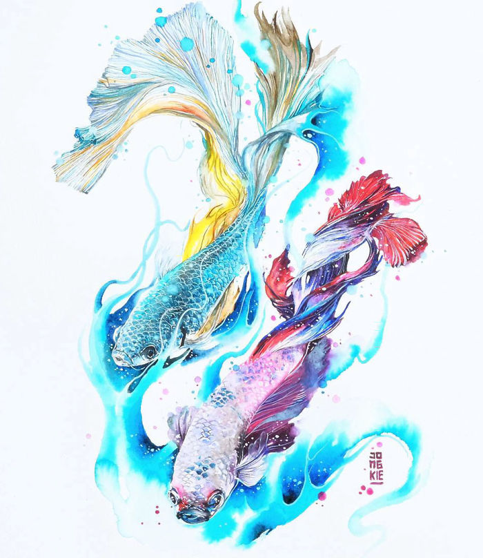 I Create Animal Spirits Through Watercolor I Create Animal Spirits Through Watercolor