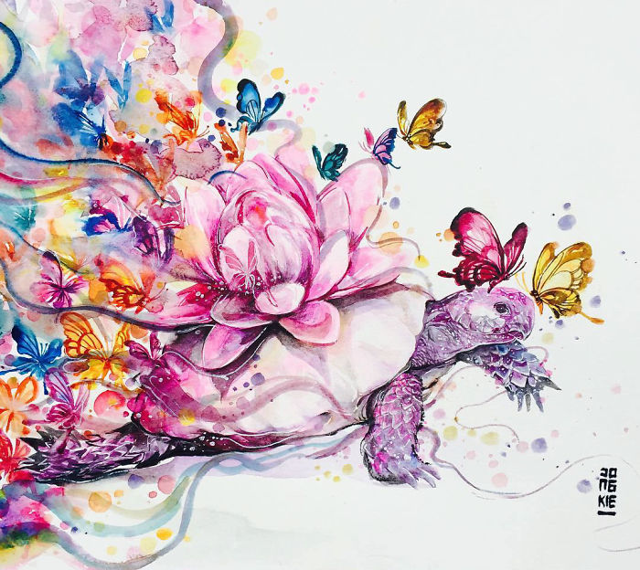 I Create Animal Spirits Through Watercolor I Create Animal Spirits Through Watercolor