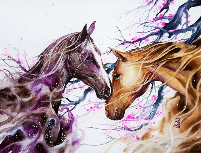 I Create Animal Spirits Through Watercolor I Create Animal Spirits Through Watercolor