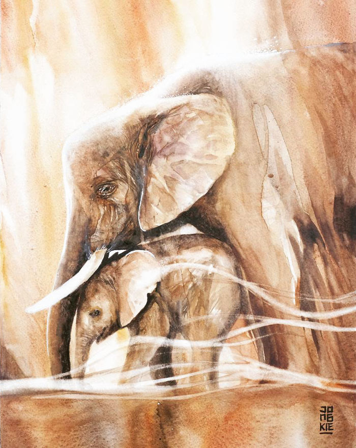 I Create Animal Spirits Through Watercolor I Create Animal Spirits Through Watercolor