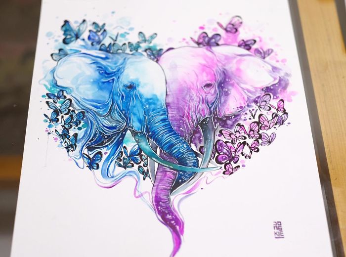 I Create Animal Spirits Through Watercolor I Create Animal Spirits Through Watercolor