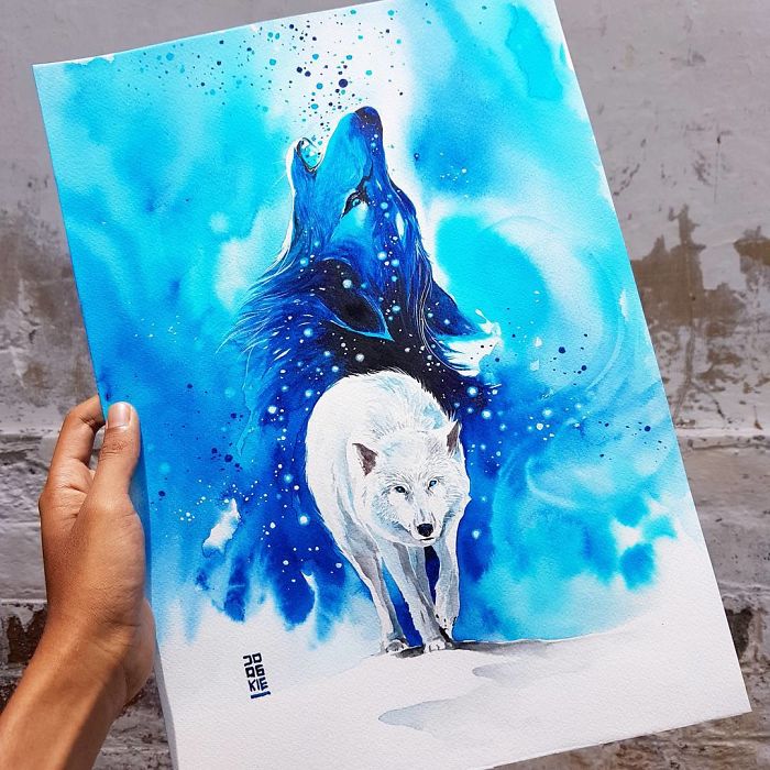 I Create Animal Spirits Through Watercolor I Create Animal Spirits Through Watercolor