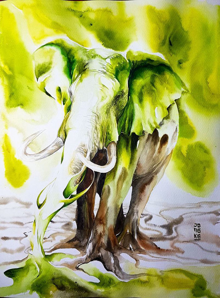 I Create Animal Spirits Through Watercolor I Create Animal Spirits Through Watercolor