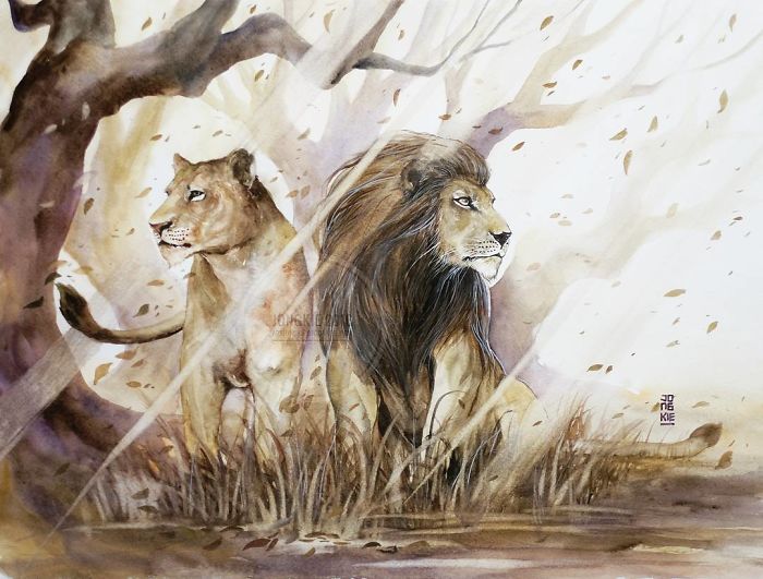 I Create Animal Spirits Through Watercolor I Create Animal Spirits Through Watercolor