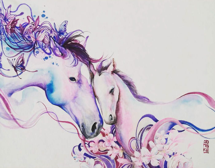 I Create Animal Spirits Through Watercolor I Create Animal Spirits Through Watercolor