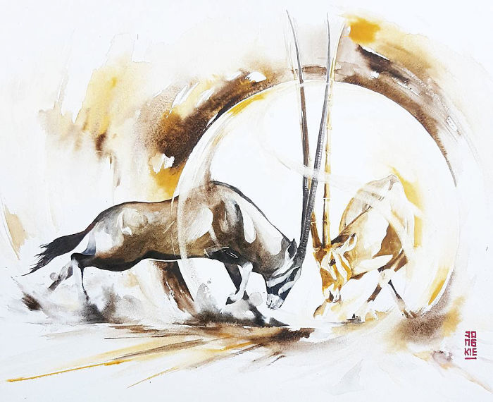 I Create Animal Spirits Through Watercolor I Create Animal Spirits Through Watercolor