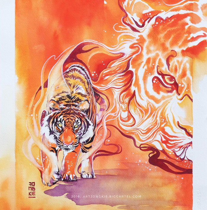 I Create Animal Spirits Through Watercolor I Create Animal Spirits Through Watercolor