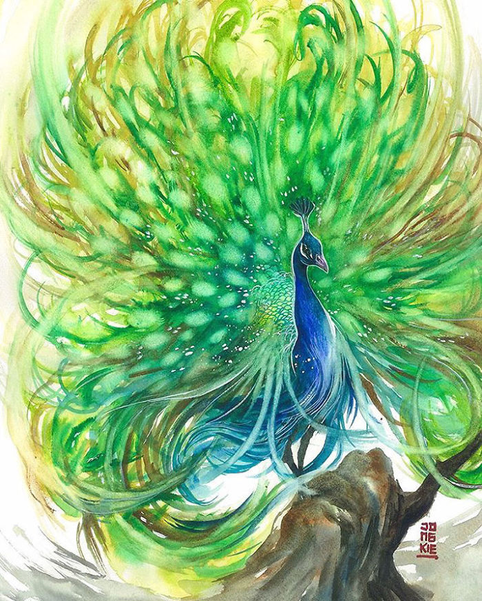 I Create Animal Spirits Through Watercolor I Create Animal Spirits Through Watercolor