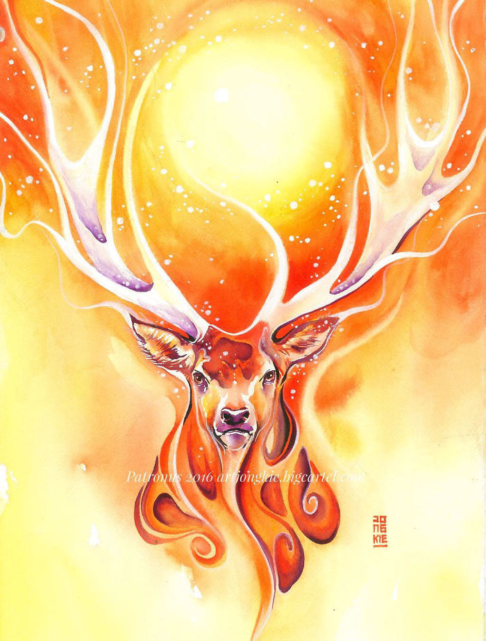 I Create Animal Spirits Through Watercolor I Create Animal Spirits Through Watercolor
