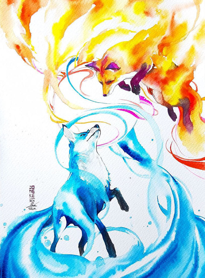 I Create Animal Spirits Through Watercolor I Create Animal Spirits Through Watercolor