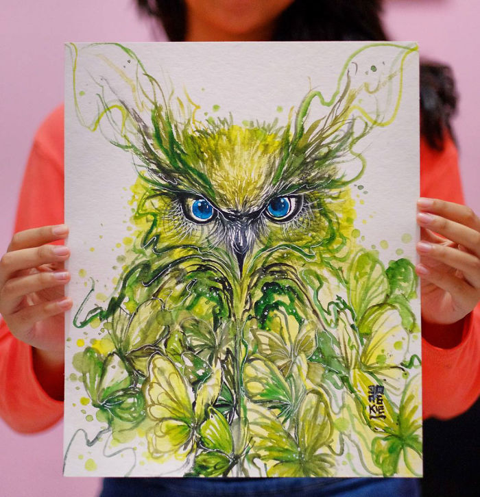 I Create Animal Spirits Through Watercolor I Create Animal Spirits Through Watercolor