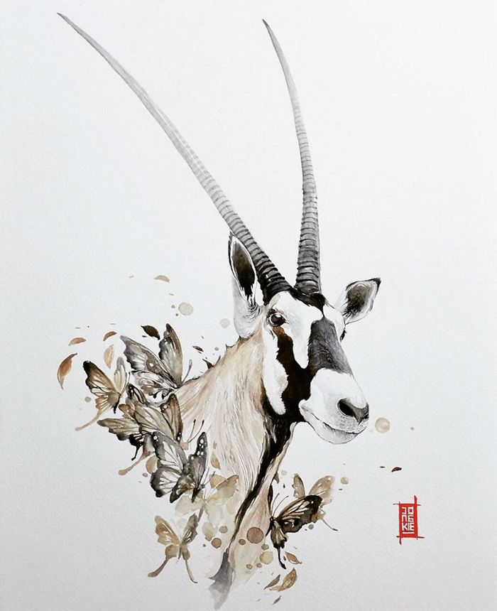 I Create Animal Spirits Through Watercolor I Create Animal Spirits Through Watercolor