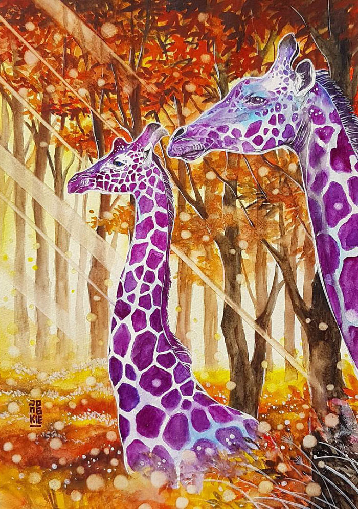 I Create Animal Spirits Through Watercolor I Create Animal Spirits Through Watercolor