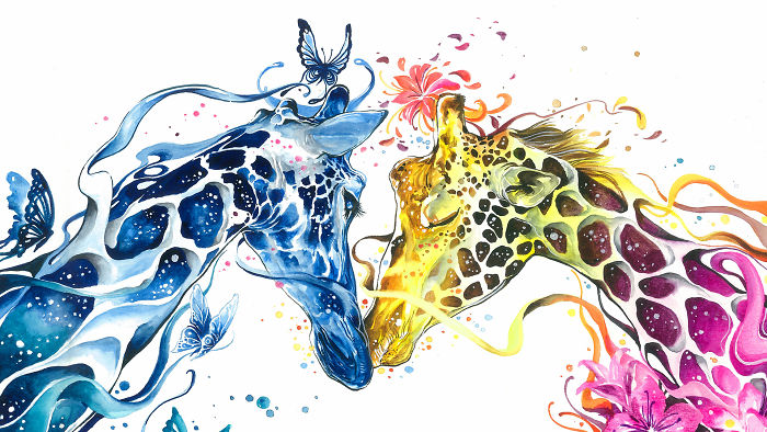 I Create Animal Spirits Through Watercolor I Create Animal Spirits Through Watercolor