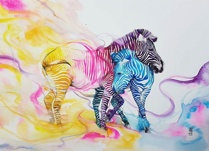 I Create Animal Spirits Through Watercolor I Create Animal Spirits Through Watercolor