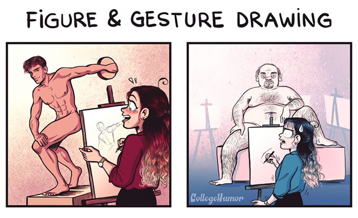 Expectation Vs Reality Of Drawing Courses